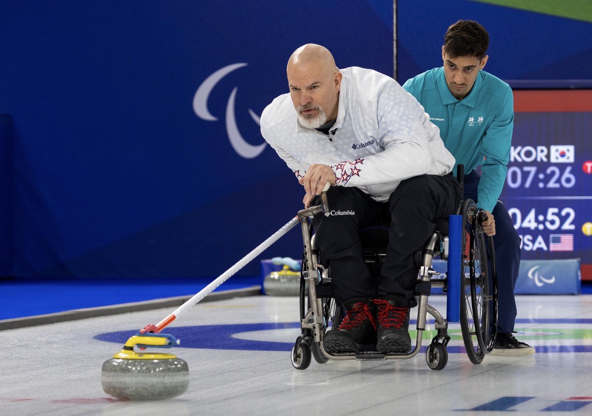 Steve Emt competing at the Paralympic Games
